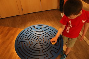 Mini-Mathematikum in der Kreissparkasse