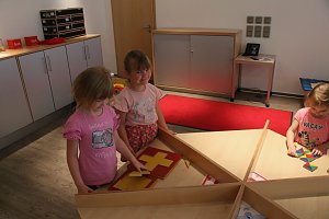Mini-Mathematikum in der Kreissparkasse