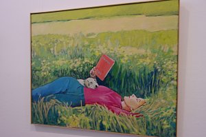 Vernissage in der Kreissparkasse - 30 Acrylbilder von Lutz Bolldorf sind derzeit zu sehen