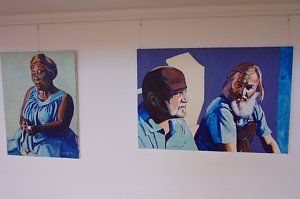 Vernissage in der Kreissparkasse - 30 Acrylbilder von Lutz Bolldorf sind derzeit zu sehen