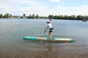 Grand Slam auf dem Wasser: beim EVN Sup Cup traf sich heute wieder die Elite der Stehpaddler auf dem Sundh&auml;user See