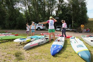Grand Slam auf dem Wasser: beim EVN Sup Cup traf sich heute wieder die Elite der Stehpaddler auf dem Sundh&auml;user See