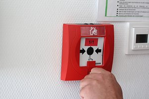 Feuerwehr&uuml;bung an der Biomethananlage in Bielen