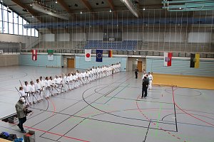 Internationales Karate-Training in der Wiedigsburg-Halle