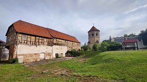 Peter Blei unterwegs im Kloster Göllingen