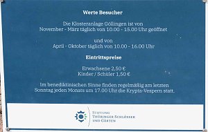 Peter Blei unterwegs im Kloster Göllingen