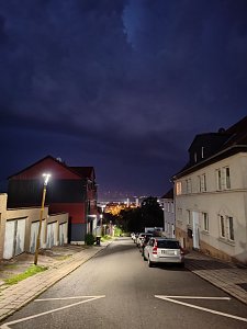 Bedrohlicher Himmel gestern Abend