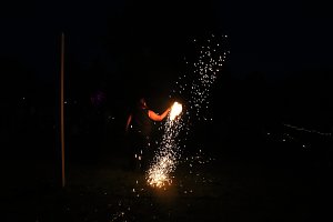 Feuer & Flamme am Kiesschacht in Nordhausen