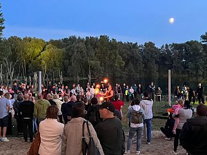 Gro&szlig;es Spektakel am Abend: das Lichterfest