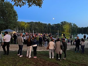 Gro&szlig;es Spektakel am Abend: das Lichterfest