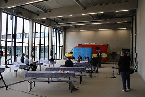 Th&uuml;ringens Innenminister Georg Maier stellte die Feuerwehrstatistik f&uuml;r das Jahr 2022 in der neuen Feuerwache in Nordhausen vor