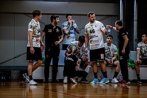 L&uuml;bbecke gegen den HC Elbflorenz in der Ballspielhalle Nordhausen