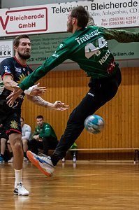 L&uuml;bbecke gegen den HC Elbflorenz in der Ballspielhalle Nordhausen