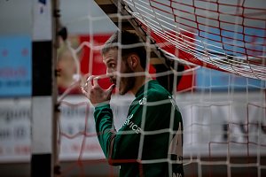 L&uuml;bbecke gegen den HC Elbflorenz in der Ballspielhalle Nordhausen