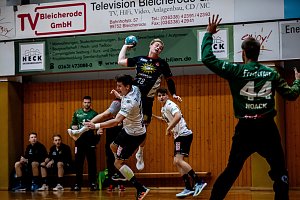 L&uuml;bbecke gegen den HC Elbflorenz in der Ballspielhalle Nordhausen