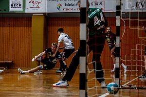 L&uuml;bbecke gegen den HC Elbflorenz in der Ballspielhalle Nordhausen