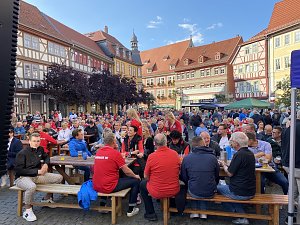 Saisoner&ouml;ffnung des THC auf dem Bad Langensalzaer Neumarkt