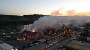 Feuer im Gel&auml;nde der NDH Entsorgungsbetreibergesellschaft