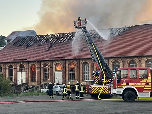 Feuer im Gel&auml;nde der NDH Entsorgungsbetreibergesellschaft