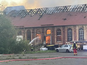 Feuer im Gel&auml;nde der NDH Entsorgungsbetreibergesellschaft