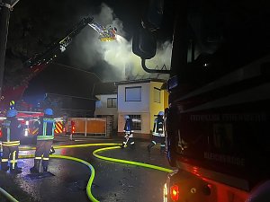 Dachstuhlbrand in Friedrichsthal