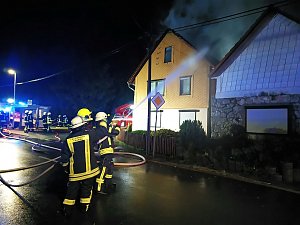 Dachstuhlbrand in Friedrichsthal