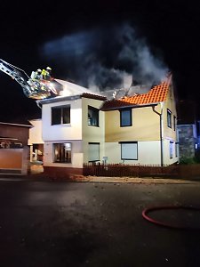 Dachstuhlbrand in Friedrichsthal