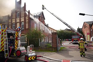 Brand in der Rothenburgstra&szlig;e
