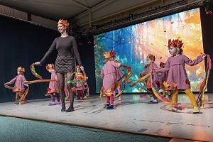 Volle Festhalle in Sundhausen beim Auftritt der jungen T&auml;nzerinnen und T&auml;nzer von More Esprit