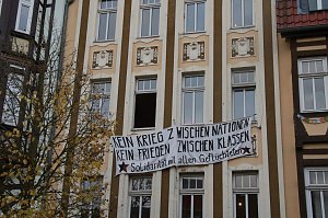 Polizeieinsatz in der Hesser&ouml;der Stra&szlig;e in Nordhausen
