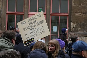 Demonstrationszug durch die Nordh&auml;user Innenstadt