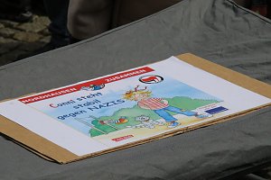 Demonstrationszug durch die Nordh&auml;user Innenstadt