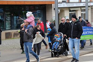 Demonstrationszug durch die Nordh&auml;user Innenstadt