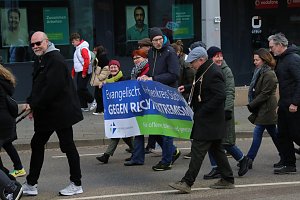 Demonstrationszug durch die Nordh&auml;user Innenstadt