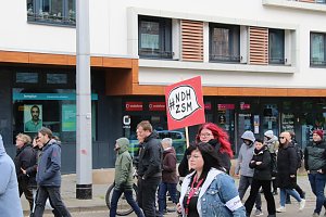 Demonstrationszug durch die Nordh&auml;user Innenstadt