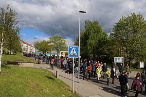 Demonstrationszug durch die Nordh&auml;user Innenstadt