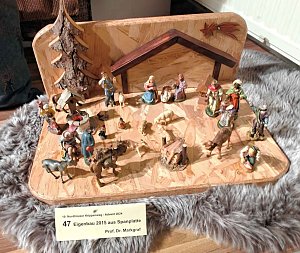 Peter Blei unterwegs auf dem Weihnachtsmarkt