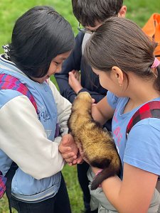 Kinder der Bertolt-Brecht-Grundschule bei den Waldjugendspielen