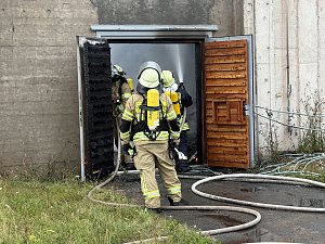 Brand in der Schie&szlig;anlage