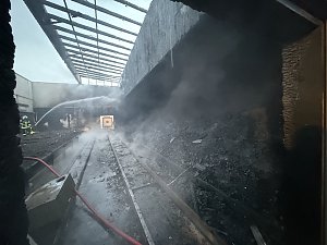 Brand in der Schie&szlig;anlage