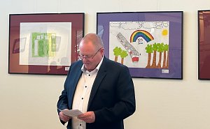 Bilderausstellung zum 125. Stra&szlig;enbahn-Jubil&auml;um in der Kreissparkasse Nordhausen 