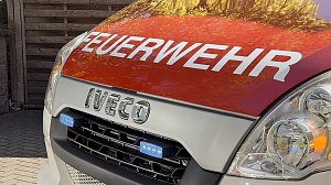 Feuerwehrleute der freiwilligen Feuerwehr Herreden bei einem &Uuml;bungseinsatz