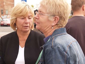 OB Rinke im gespr&auml;ch mit Betriebsr&auml;tin