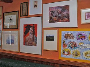 An der Wand