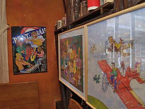 An der Wand