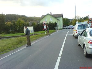 Erdfall-Stau