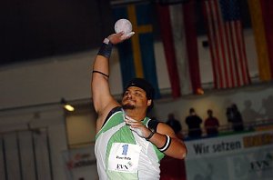 1.Energie Kugelstoß Indoor Sieger Reese Hoffa