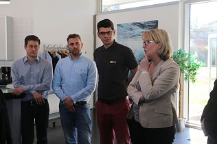 Bild: Ingenieur Sebastian Kupfer und SWG Chefin Inge Klaan