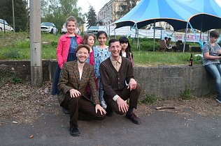 Bild: Niels Seidel (links) und Malte Steinmetz fanden auch in Nordhausen begeisterte Fans