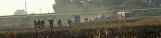 Bild: Gro&szlig;brand an der A 38